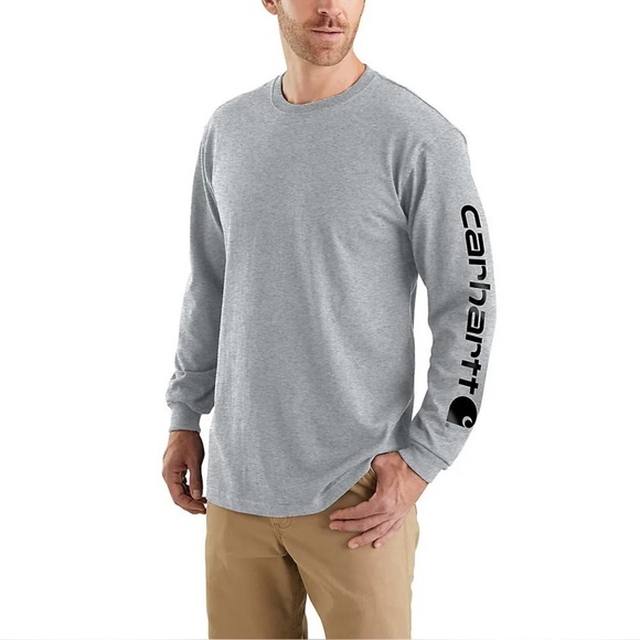 Carhartt Loose Fit Heavyweight Long Sleeve Men’s M Graphic Shirt Logo Gorpcore - Picture 2 of 13